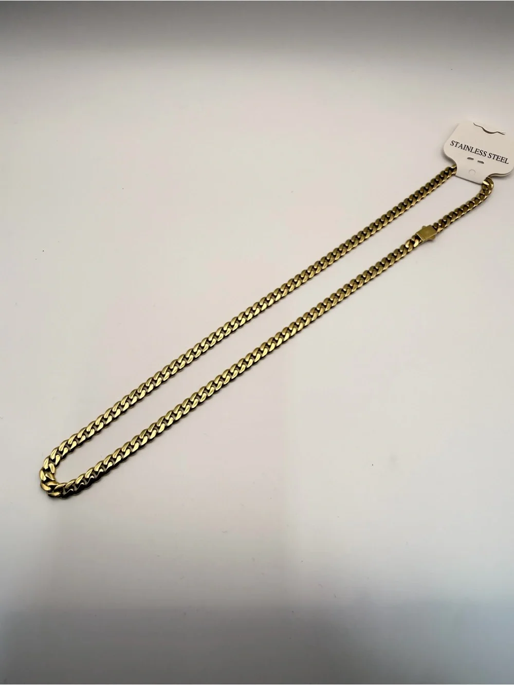 14K PVD Gold Cuban Chain – 316L Stainless Steel